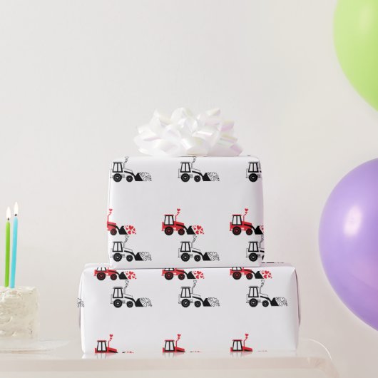 Papier Cadeau Seau plein de coeur Saint-Valentin (Cadeaux de fête)