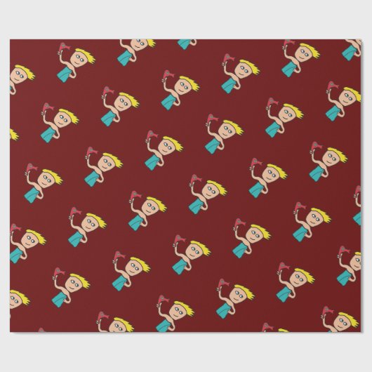 Papier Cadeau Séchage de cheveux (Plat)