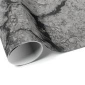 Papier Cadeau Sècheresse gris sol aride (Coin rond)