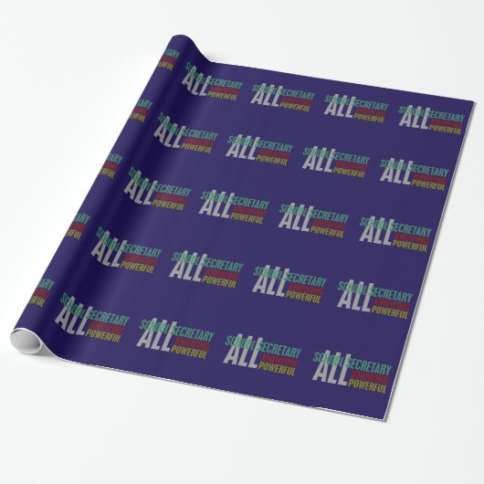 Papier Cadeau Secrétaire d'école (Déroulé)
