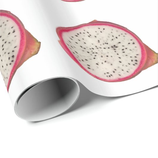 Papier Cadeau Section transversale d'un dragonfruit (Coin rond)