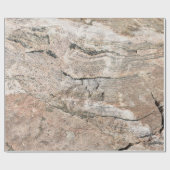 Papier Cadeau Sédiment en calcaire à craquage rouge et rose (Plat)