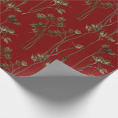 Papier Cadeau Seed Pods on a Wrapping Paper Roll (Coin)