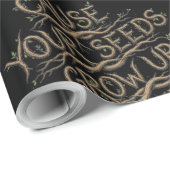 Papier Cadeau Seeds Grow Up the same way hip hop Wrapping Paper (Coin rond)