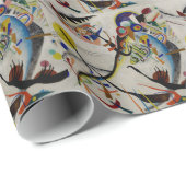 Papier Cadeau Segment bleu Kandinsky (Coin rond)