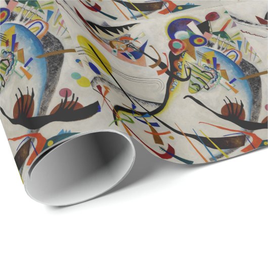 Papier Cadeau Segment bleu Kandinsky (Coin rond)