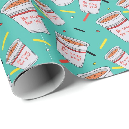 Papier Cadeau Seinfeld | Pas de soupe pour vous Motif (Coin rond)