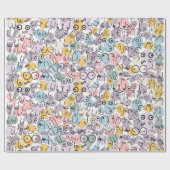 Papier Cadeau seins pastel (Plat)