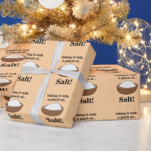 Papier Cadeau Sel gemme Prendre les choses avec un grain de sel
