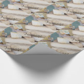 Papier Cadeau Sélection française rustique de fromage (Coin)