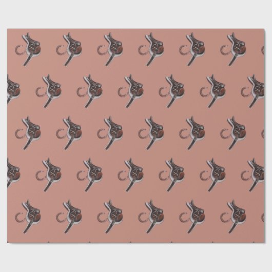 Papier Cadeau selle à chaussures (Plat)