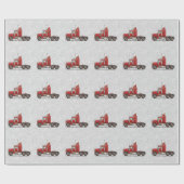 Papier Cadeau Semi-Cabine mignonne (Plat)
