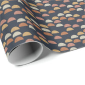 Papier Cadeau Semi motif géométrique de cercle (Coin rond)