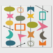 Papier Cadeau Semi-Siècle des brochettes modernes (Plat)