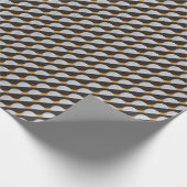 Papier Cadeau Semicules et points, motif géométrique. (Coin)