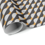 Papier Cadeau Semicules et points, motif géométrique. (Coin rond)