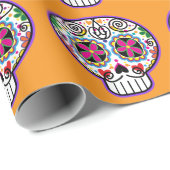 Papier Cadeau Señor Calavera (Coin rond)