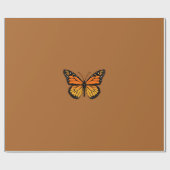 Papier Cadeau Sensation des papillons monarques (Plat)