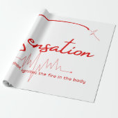 Papier Cadeau Sensation Pouls Lignée (Déroulé)