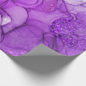 Papier Cadeau Sensations de marbrage violet (Coin)