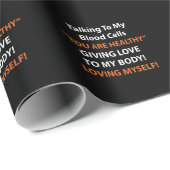 Papier Cadeau Sensibilisation à la leucémie (Coin rond)