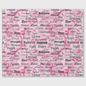 Papier Cadeau Sensibilisation des survivants du cancer du sein (Plat)