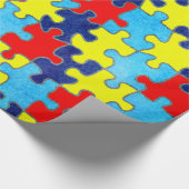 Papier Cadeau Sensibilisation sur l'autisme-Puzzle par Shirley T (Coin)