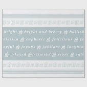 Papier Cadeau Sentiment heureux (Plat)