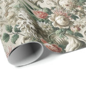 Papier Cadeau Sentinelle Bloombound - Design Floral Gothique (Coin rond)