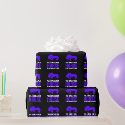 Papier Cadeau Sentir comme un cheval royal (Cadeaux de fête)