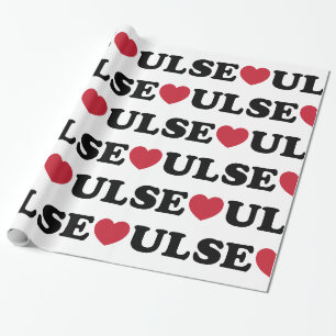 Papier Cadeau Séoul Love Heart