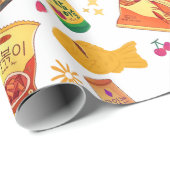 Papier Cadeau SÉOULFOOD coréen Kawaii (Coin rond)