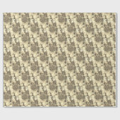 Papier Cadeau Sepia Geranium (Plat)