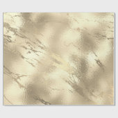 Papier Cadeau Sepia Gold Stroke Marbre brillant Abstrait VIP (Plat)