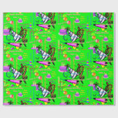 Papier Cadeau sept, 1 anniversaire de enfant (Plat)