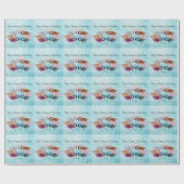 Papier Cadeau Sept cygnes une natation (Plat)