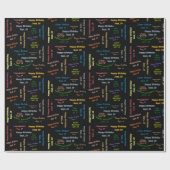 Papier Cadeau Septembre, 18 Anniversaire Cadeau Papier (Plat)