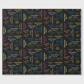 Papier Cadeau Septembre, 19 Anniversaire Cadeau Papier (Plat)