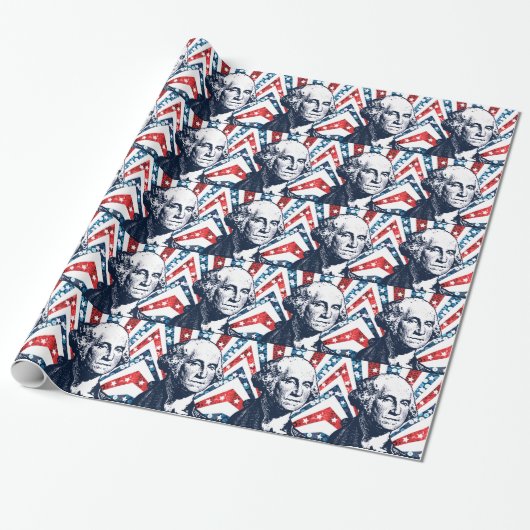 Papier Cadeau séquin george washington (Déroulé)