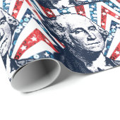 Papier Cadeau séquin george washington (Coin rond)