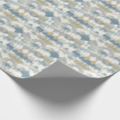 Papier Cadeau Serene Blue Gray Cloud Waves (Coin)