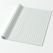 Papier Cadeau Serene Mint Minimalist Stripes (Déroulé)