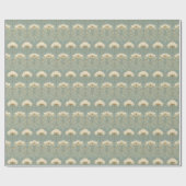 Papier Cadeau Serene Teal Floral Motive (Plat)