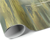 Papier Cadeau Serene Willow Tree Reflection Nature Art (10) (Coin rond)