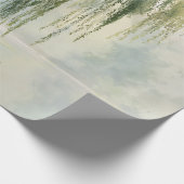Papier Cadeau Serene Willow Tree Reflection Nature Art (9) (Coin)