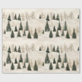 Papier Cadeau Sérénité d'hiver III (Plat)