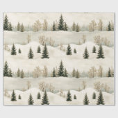 Papier Cadeau Sérénité hivernale (Plat)