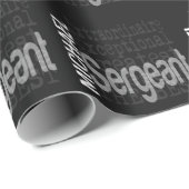 Papier Cadeau Sergent Extraordinaire (Coin rond)