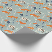 Papier Cadeau Série de Fox (Coin)