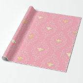 Papier Cadeau Série Princesse Abeille Design #3 (Déroulé)